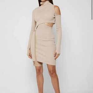Maniere De Voir Cut Out Suspender Dress